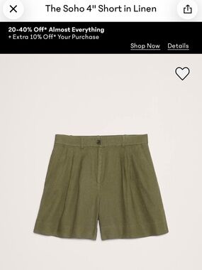 The SoHo 4” Short in Linen
